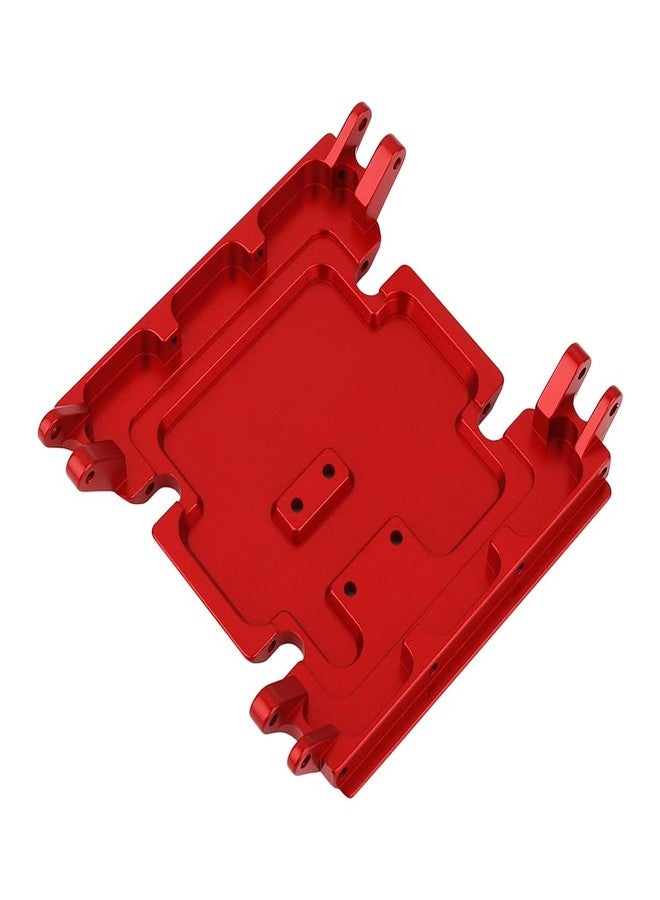Pothyes CNC Aluminum Center Gearbox Mount Transmission Skid Plate for Axial Wraith 90018 1/10 RC Crawler Upgrade Part (red) - Image 4